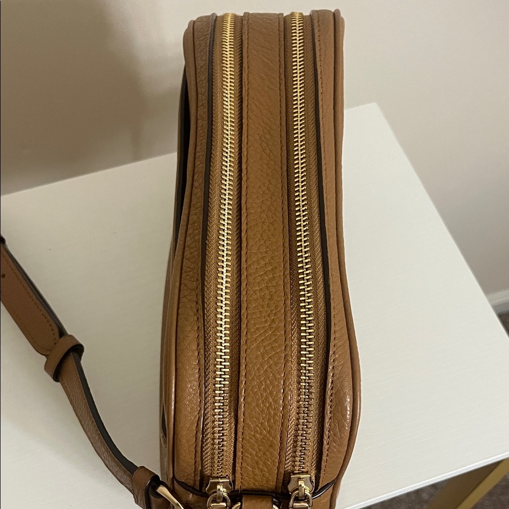 Coach Women’s Tan Leather Crossbody Bag NWOT - Picture 5 of 11